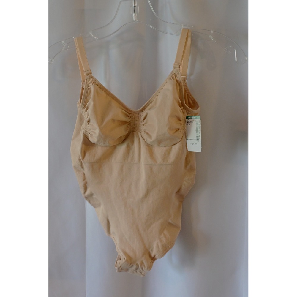 Spanx Shapewear Bodysuit Low Back Ruched Bust